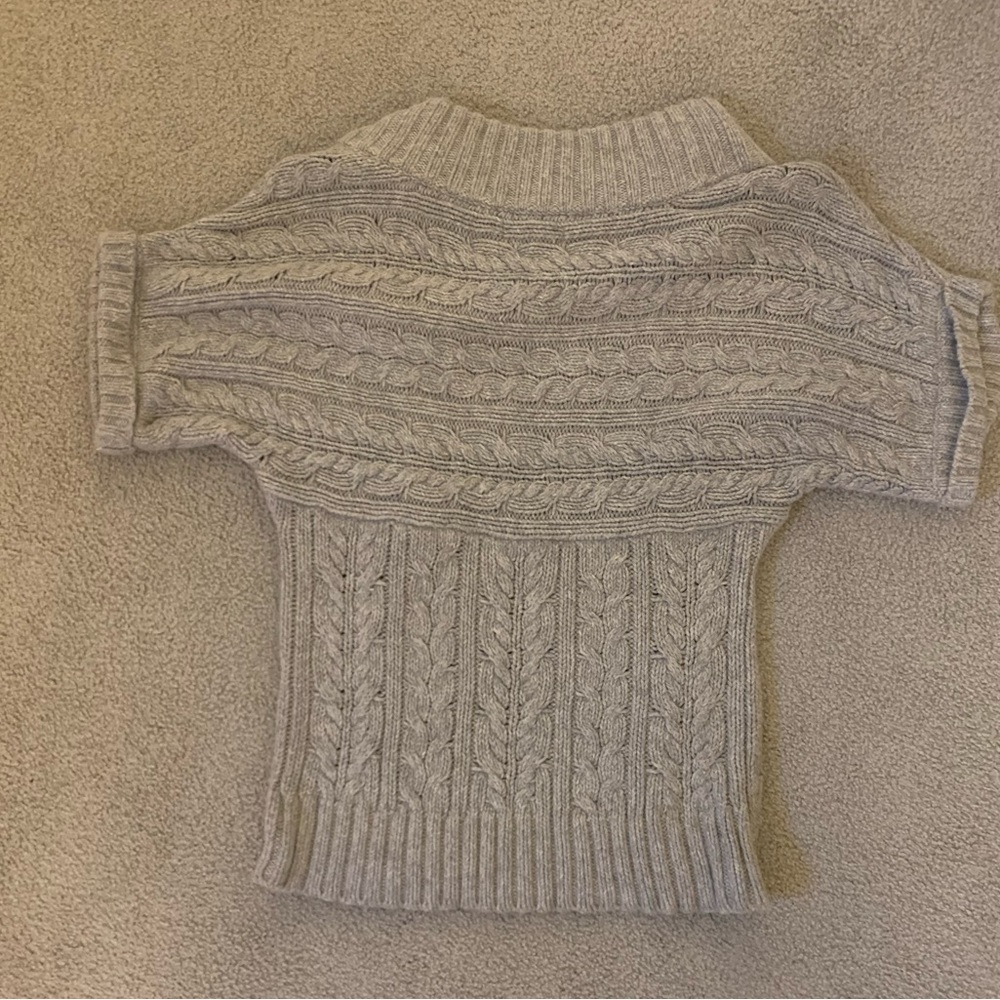 Express Short Sleeve Cable Knit Sweater